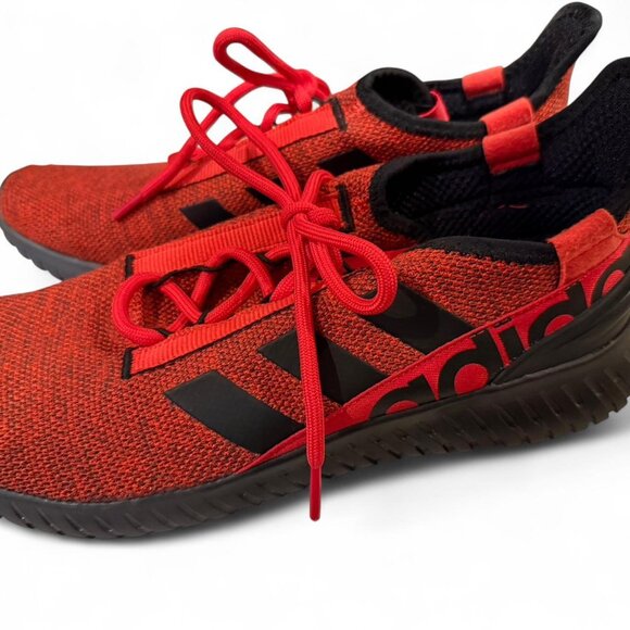 Men's Adidas Cloudfoam Comfort Red & Black Trainers Gym Sneakers - Picture 4 of 6